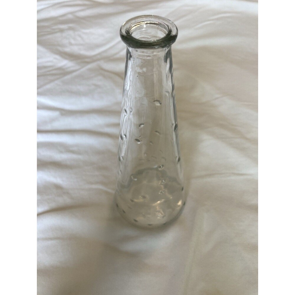 IKEA Clear Glass Hobnail Dot Bud Bottle Vase 15234